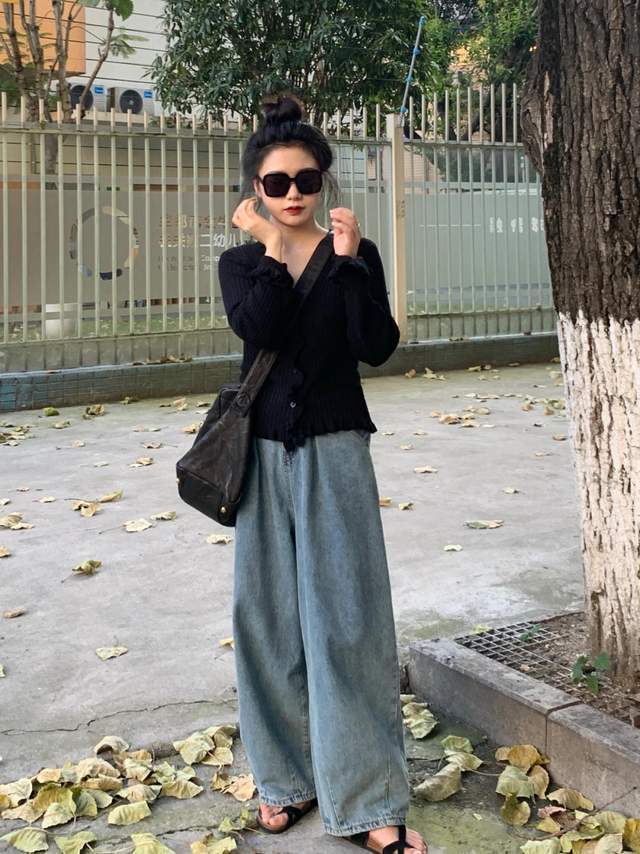 面料|小个子怎么穿才显高？当然少不了衬衫+高腰短裙，穿上显高又显瘦