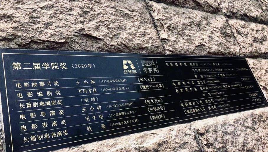 金字塔|姚晨获奖在北电金字塔留名，上面是周冬雨，二婚老公也上榜不简单