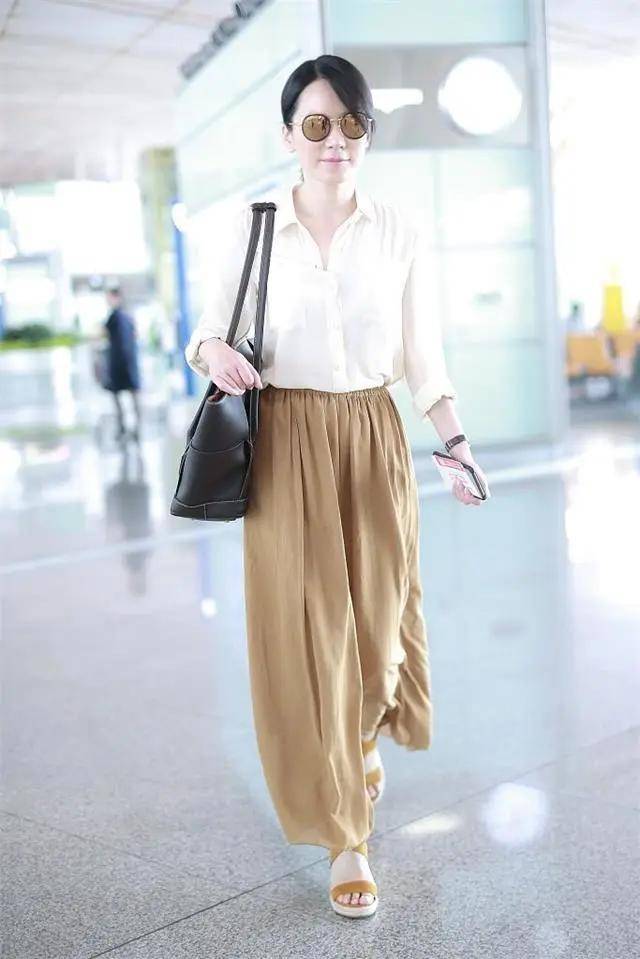 俞飞鸿|穿阔腿裤时尽量别搭平底鞋！看看俞飞鸿、陈数，这样穿是有多美！