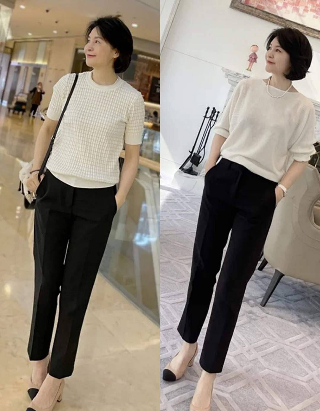 姐姐 50、60岁的女人，学着这位大龄姐姐“四穿四不穿”，优雅又女人味