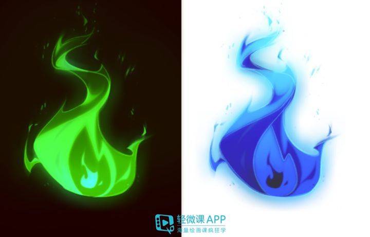 火焰燃烧效果绘画_画法