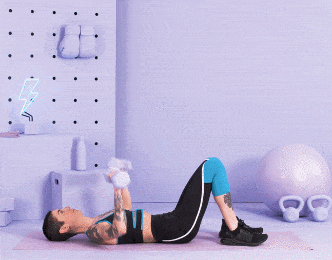 女孩子夏季减肥之臂部，一组塑形训练，重塑紧致纤细手臂