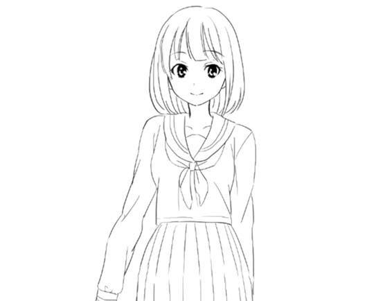 画法 各类高中生制服的绘画方法