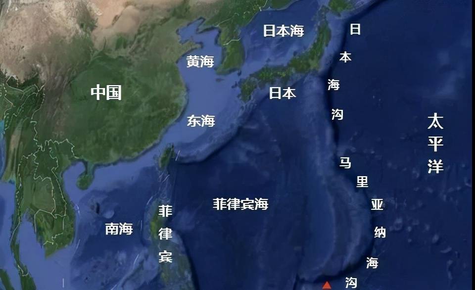 马里亚纳海沟地理位置图片