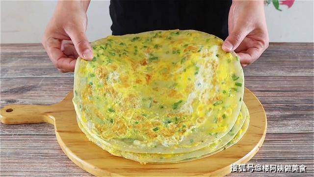 葱花|简单的早餐饼做法，省时省力，吃起来柔软又筋道，营养又健康