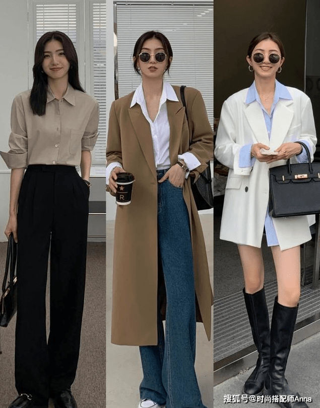 纸片人 秋天到了，来看看这个韩国小姐姐的显瘦穿搭，学她穿成“纸片人”