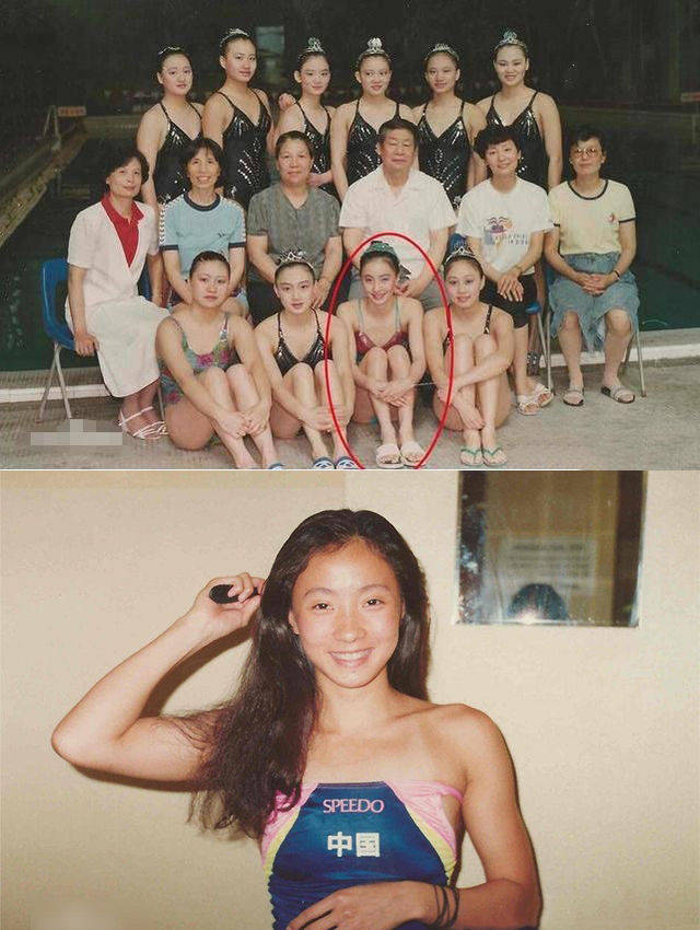 女神陶虹旧照罕见曝光，双马尾甜美可人，穿泳衣小细腰吸睛