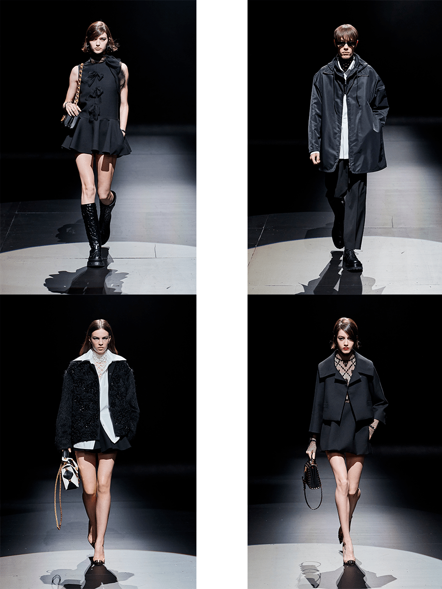 图案 Valentino 2021秋冬，简洁明快中，还有杀伐果断