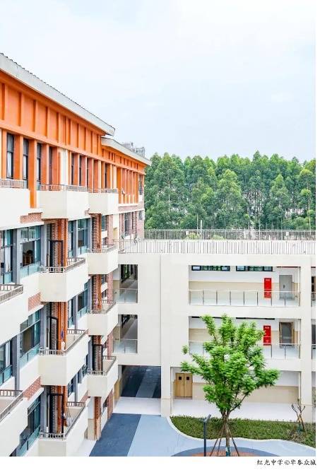 成都郫都红光中学撷一片日月之光收进书香浓郁的校园里