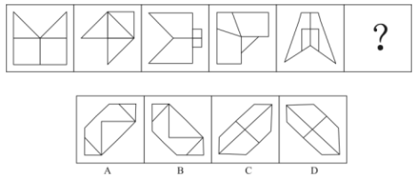 选项|2022国考行测图形推理：对称图形之新型考点