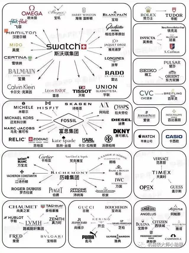 瑞士五大钟表集团图片