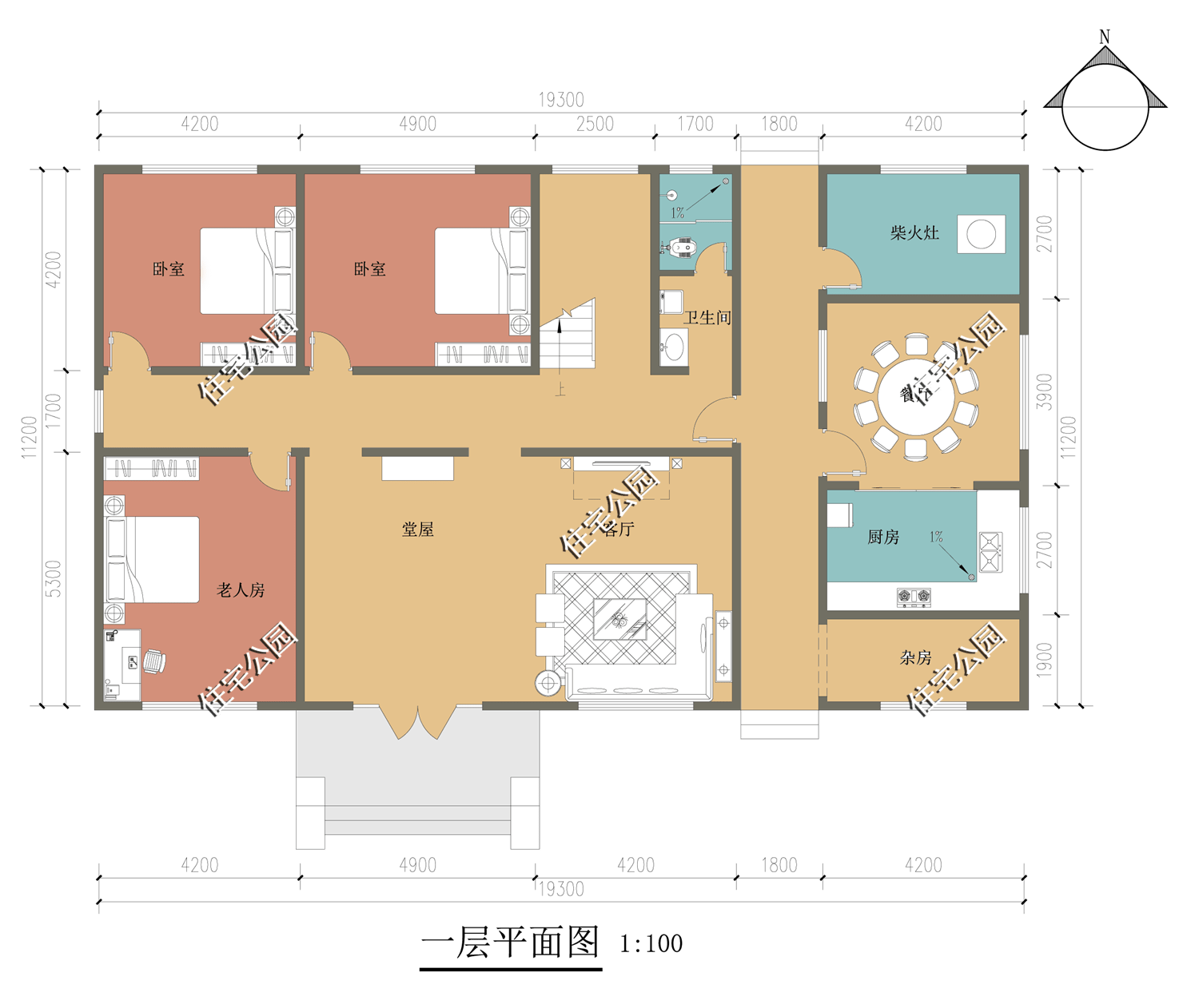 农村建房没有堂屋能行吗分享15套带堂屋的户型总有一套适合你