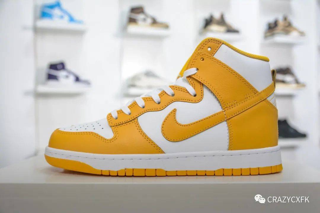 Nike 耐克 Nike Dunk SB High Dark Sulfur 姜黄潮流高帮板鞋