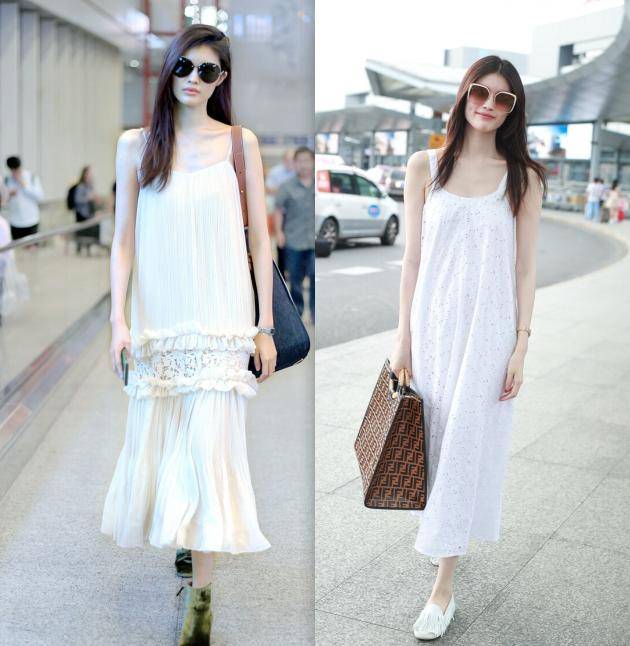 仙女 女人的衣服不仅时尚还得“纯情”，吊带小白裙，增强魅力吧