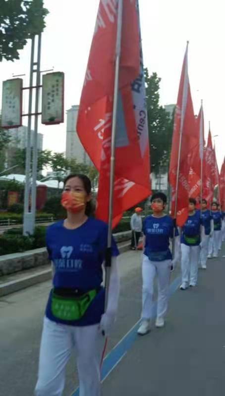 社区|东明县南关社区徒步队开展徒步活动喜迎国庆节
