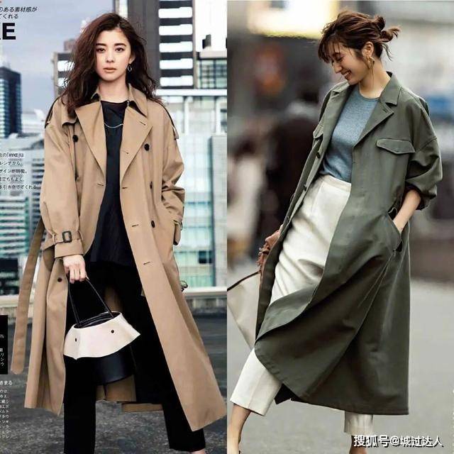 服装 秋季，“风衣”怎么穿更优雅？试试这样搭配，气质百搭又实用