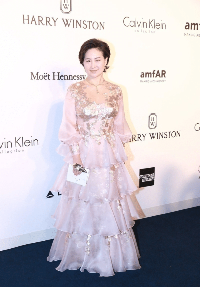 姐妹 何超琼与何超仪真是姐妹情深，两人并肩站着，感觉都挺有气质的