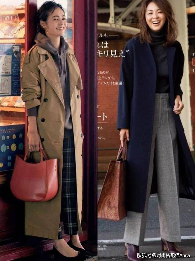 经典 中年女人怎么穿更洋气？试试“长裤+风衣”，穿出高级时尚感