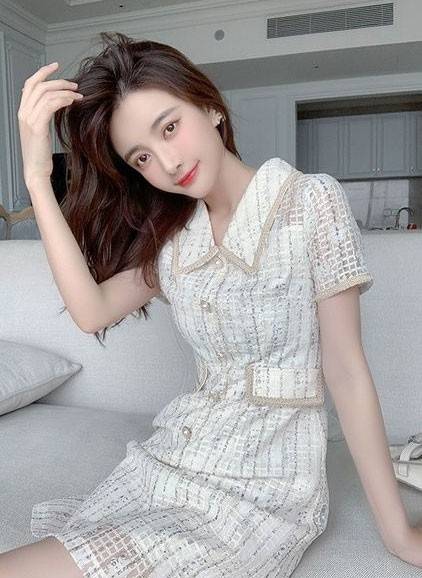 设计 秋季小香风穿搭，气质连衣裙，展现女神范
