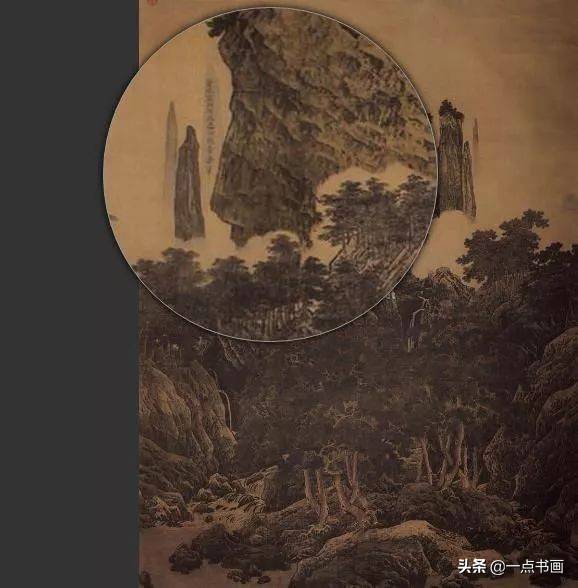 《采薇图》藏款"河阳李唐画伯夷,叔齐"于石壁之上.