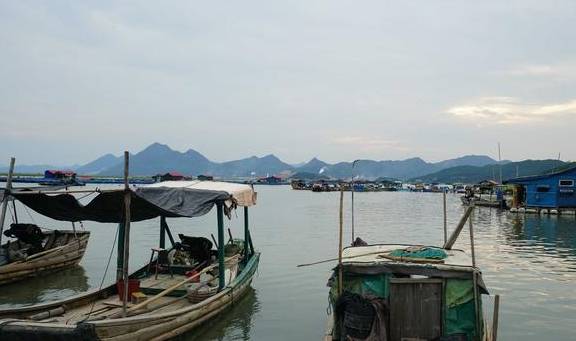 漂浮在海面上的村庄，被誉为中国水上威尼斯，家家户户靠船出行