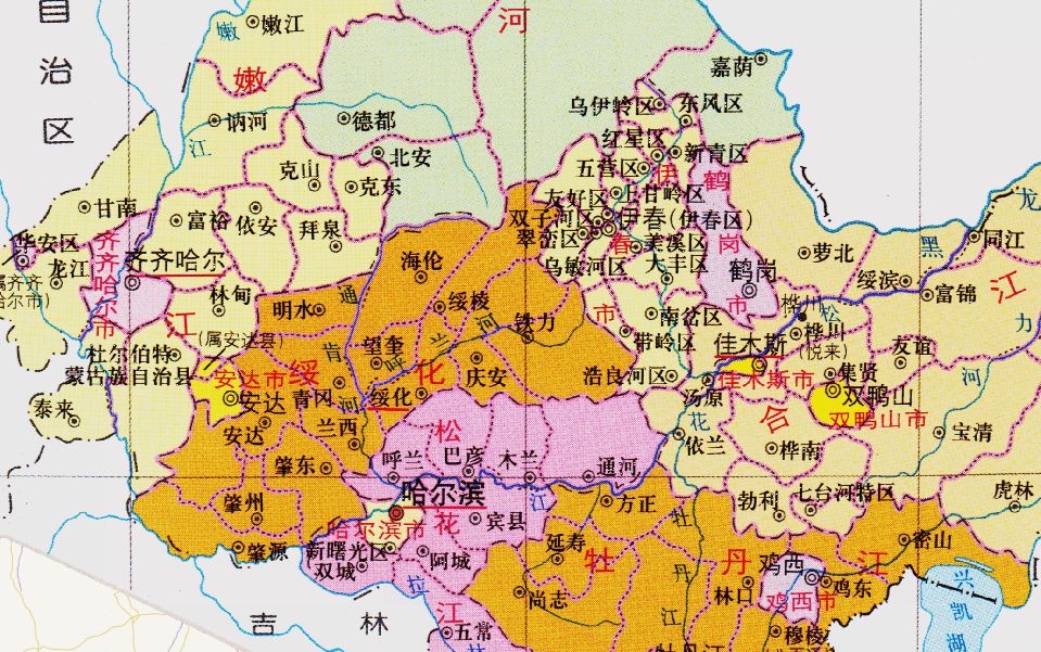 黑龙江省的区划调整全国23个省之一为何有12个地级市