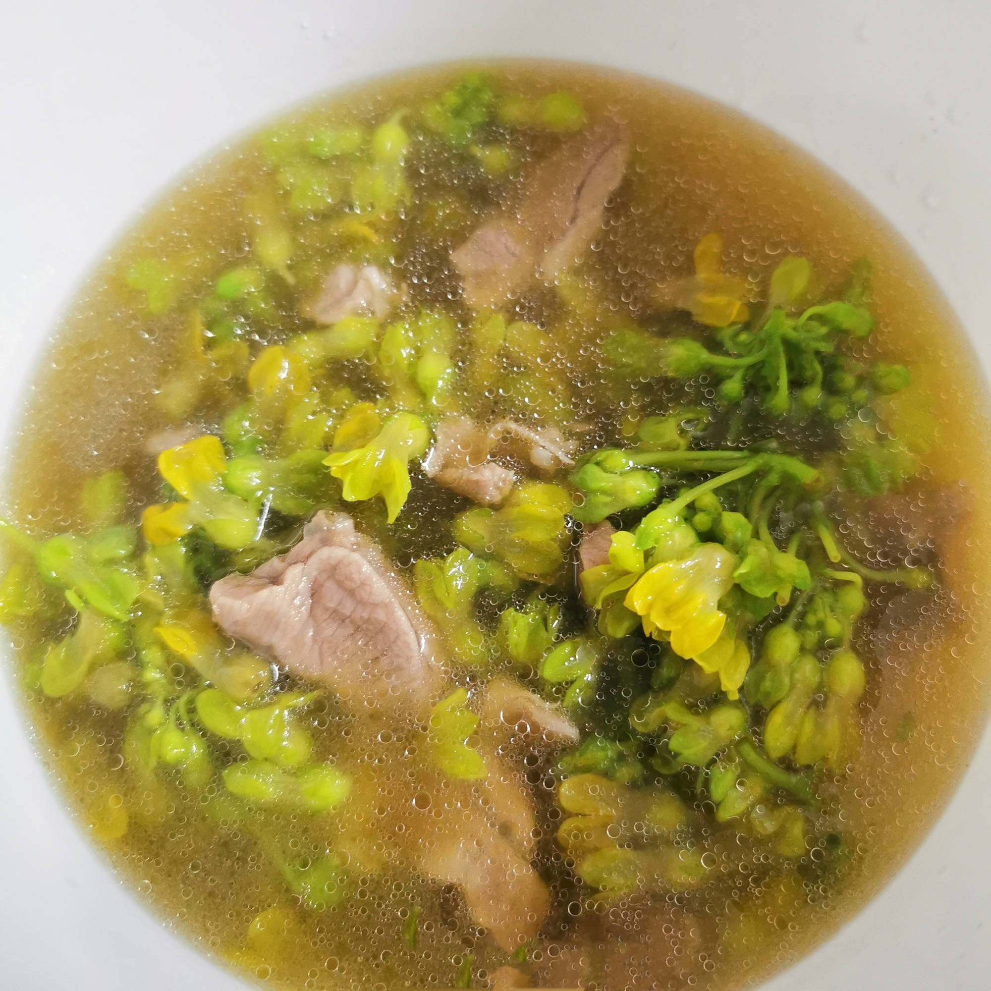 只通常用来煮汤(粤语称:滚汤),放点肉碎,鸡蛋,又鲜又甜.