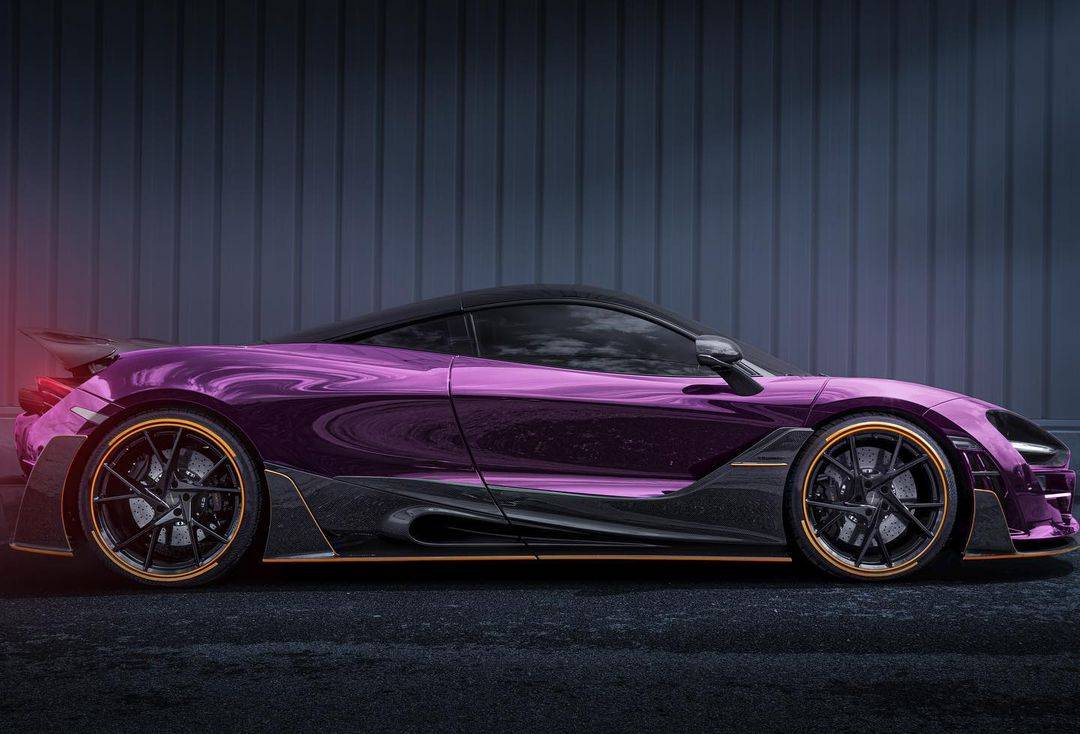迈莎锐mansory再推改装迈凯伦720s靓紫色车身最高时速345kmh