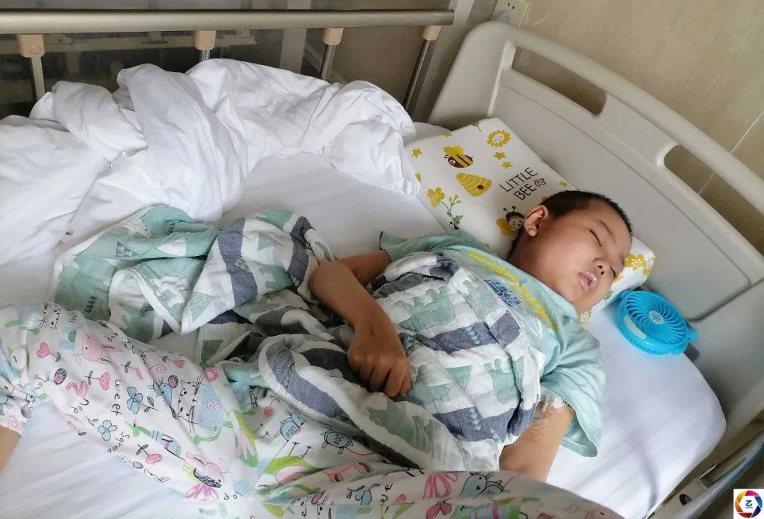 一家人|福建十岁男孩一边做骨穿一边玩手机，一副淡定的样子让人心疼