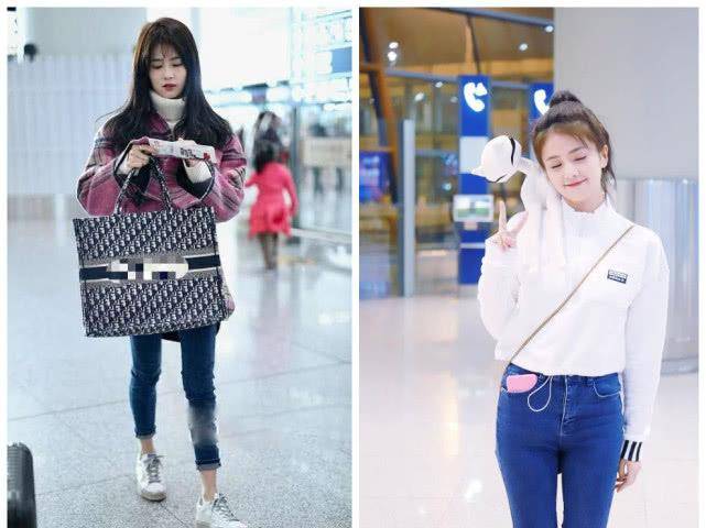 帆布鞋 白鹿终于换风格，穿卡其色夹克配黑裤，帅起来也很撩人！