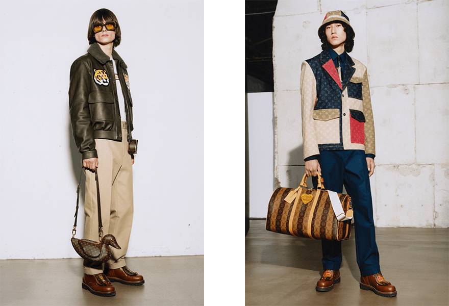 图形化 Louis Vuitton 2022 MENSWEAR，这个春季没有了图形化外观，轮廓更为直观经典