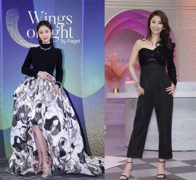 霍建华 林心如久违的红毯,染黄发穿开叉礼服优雅知性,霍建华福气不浅