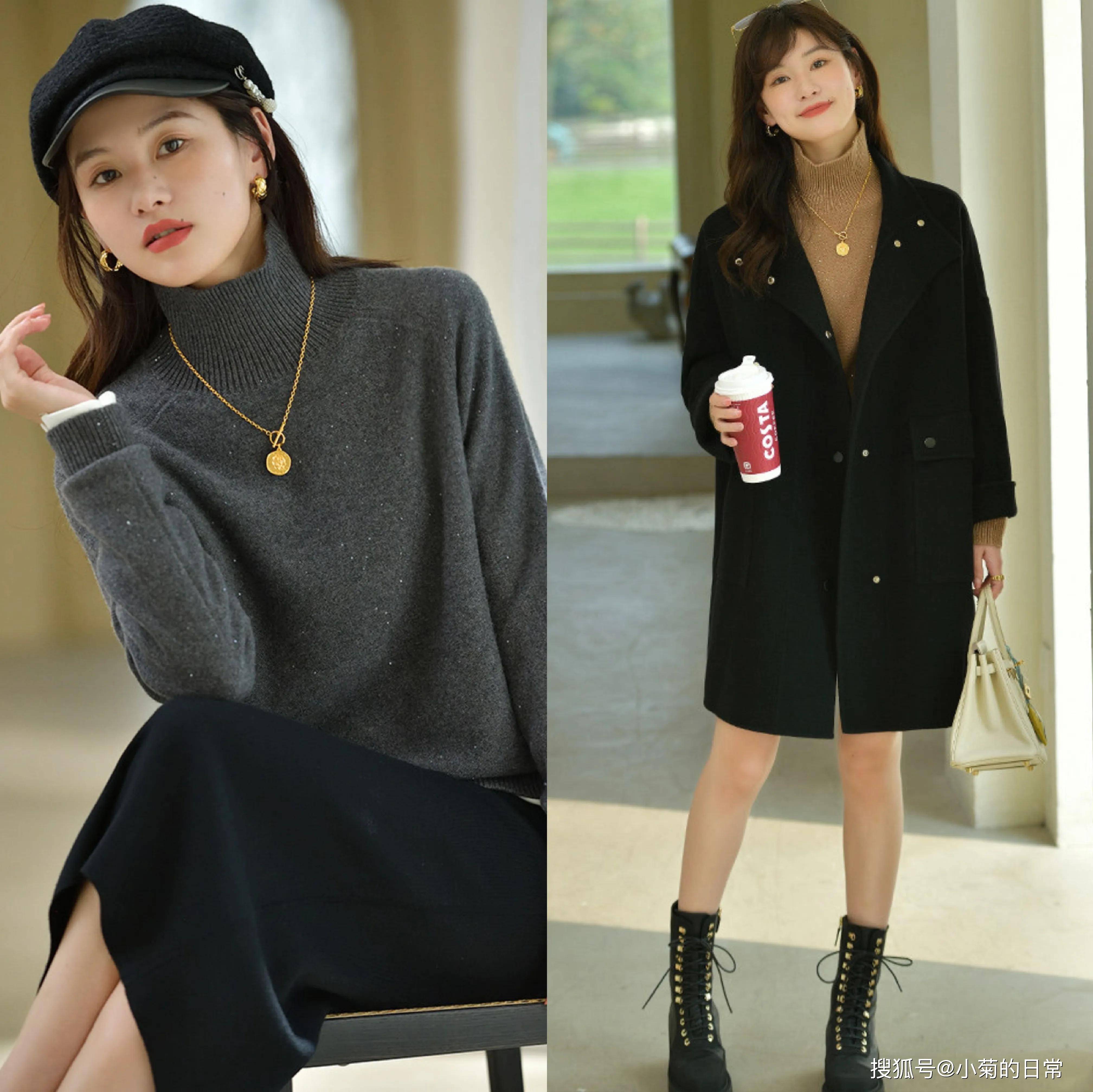 黑色 70女人太会穿,不爱大牌偏爱这几套,清新减龄,也太美太高级了吧