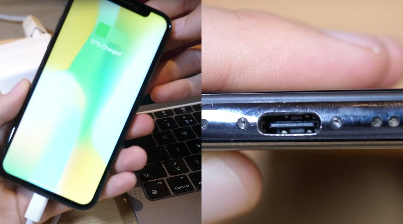 领先苹果数年？一工程师将iPhone X接口魔改为USB-C