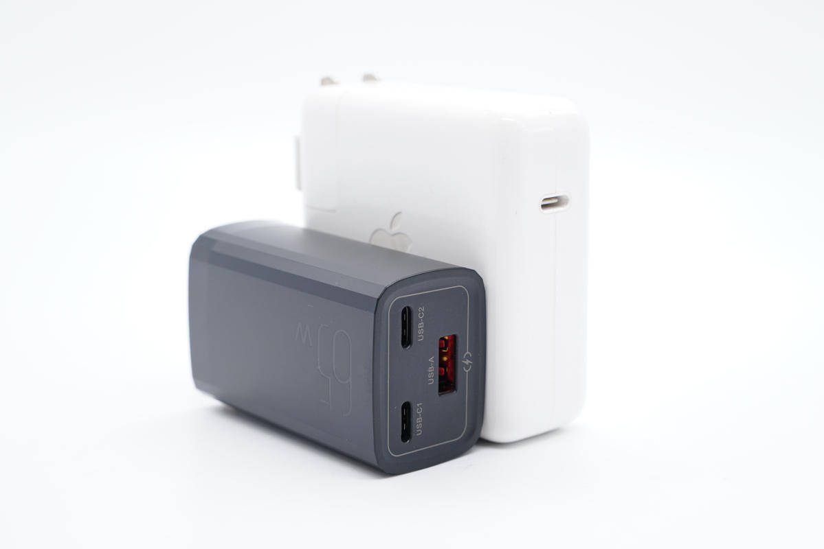 功率|内置镓未来G1N65R240PB氮化镓功率器件，绿巨能65W 2C1A氮化镓快充充电器拆解