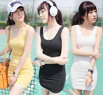 时尚 背心裙和吊带裙一直都是不会过时的时尚元素,你们喜欢吗?