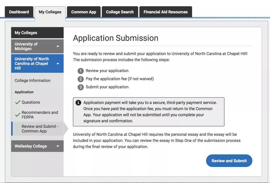 Writing|图解Common Application申请系统提交步骤