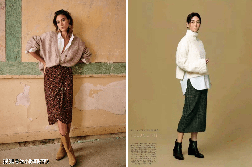 秘密 今秋“毛衣+半裙”凭什么时髦？穿衣高手的时髦秘密，关键在这里