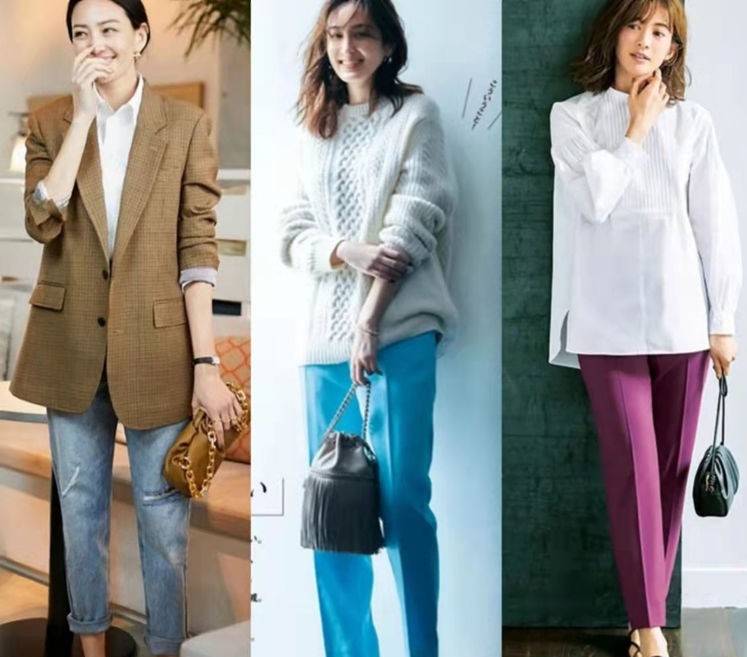 毛衣 40岁女人秋季烟管裤的穿搭