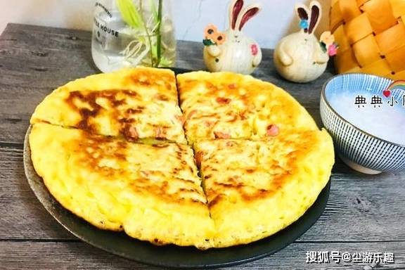 发面饼|在家自己给孩子做早餐，有荤有素，成本低，营养高
