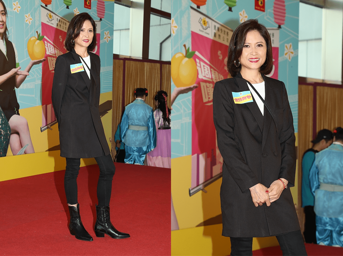 视觉 56的邵美琪瘦得有点脱相了，但气质不减，穿一身黑配波波头还挺美