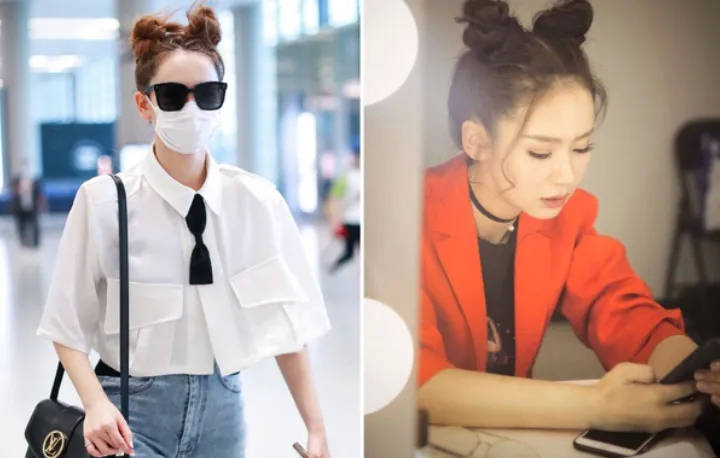 发型同样是哪吒头，古力娜扎，宋祖儿，迪丽热巴，杨颖，戚薇，看到最后：你赢了