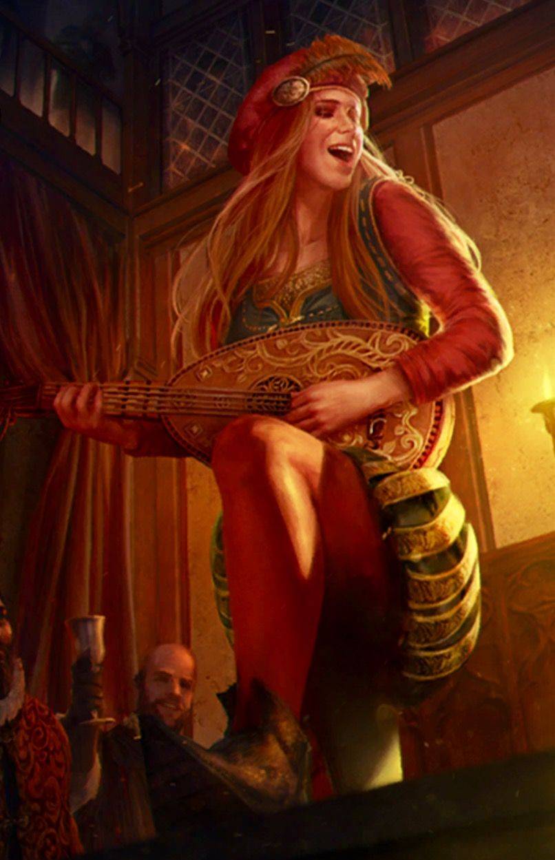 原创粉丝作画《巫师3》的吟游诗人普莉希拉,看起来可爱迷人了很多