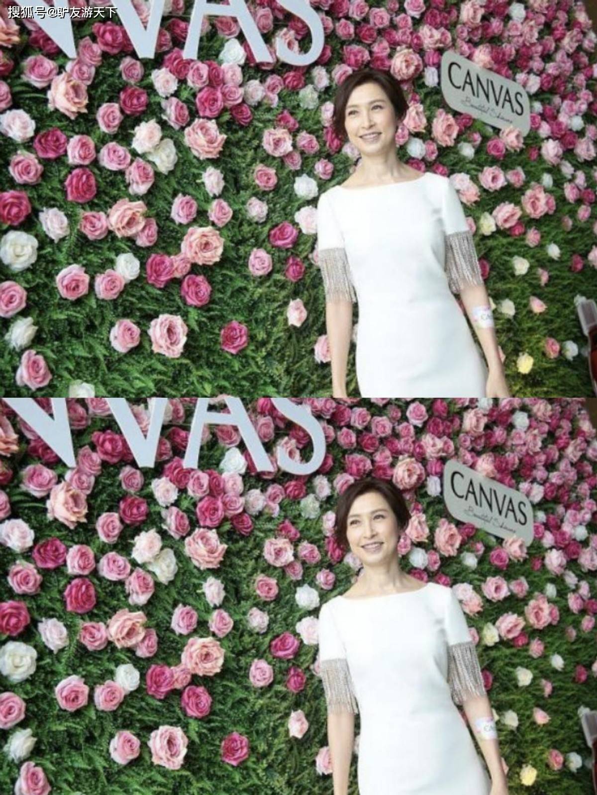 颜色 刘青云妻子真是嫁对了人，都50多岁了也不显老态，笑起来挺阳光的