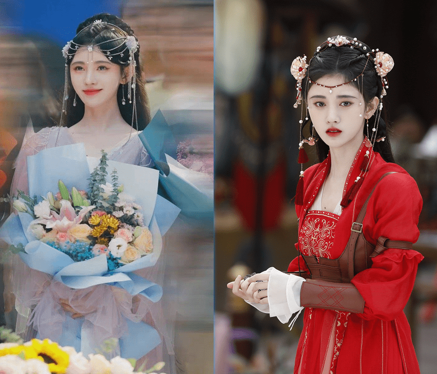 官宣造型师又偷懒了?鞠婧祎的两部新剧,造型妆容如出一辙分不清