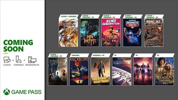 Game|微软公布Xbox Game Pass10月末新增游戏名单