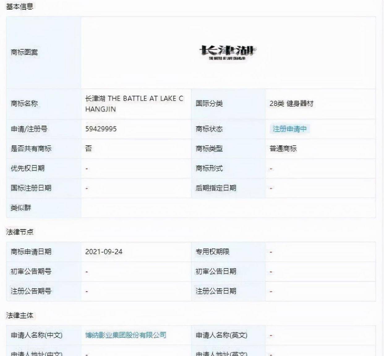 电影|《长津湖》只值100块?商标被抢注,电影制作方涉嫌侵权