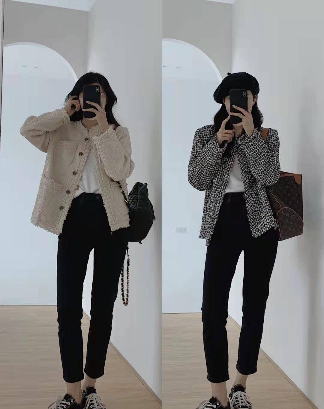 马甲 秋季“两件套”神仙搭配,时尚又高雅,不会穿搭的照穿就行