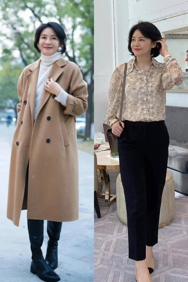 黑色 今年的鞋跟流行“穿短不穿长”,穿着舒适还显个高,难怪50+都爱