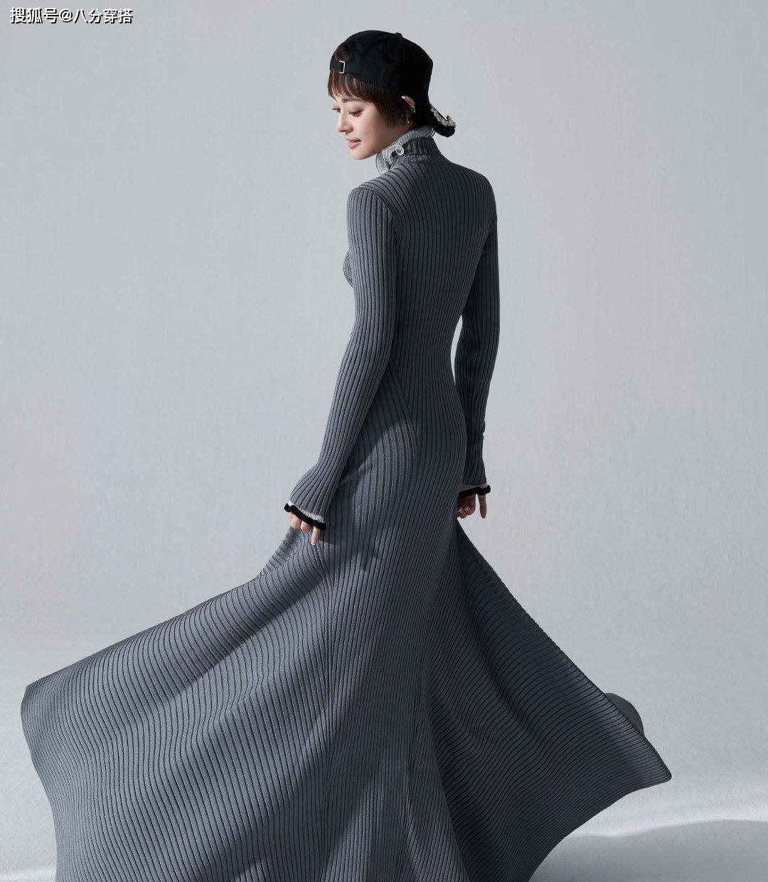 个性 秋冬穿搭还得看孙俪,穿藕粉色西装裙温柔又高级,变身职场时髦精